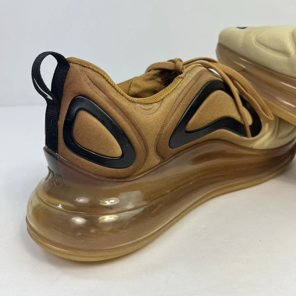 Nike Air Max 720 Wheat Black Club Gold Desert AO2924-700 Men's Size 9.5 Sneaker